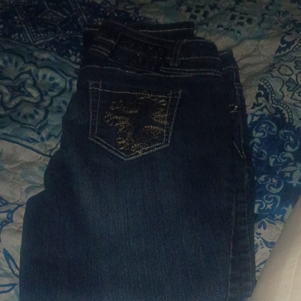 Classic Dark Blue Women's Boot Cut Jeans